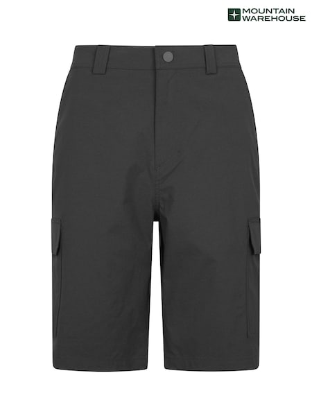 Mountain Warehouse Black Mens Delta Cargo Quick Drying Stretch Shorts (W67705) | R$ 315