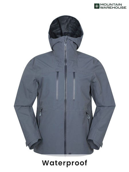 Mountain Warehouse Grey Mens Kailash Ultra 2.5 Layer Waterproof Jacket (W67769) | €197