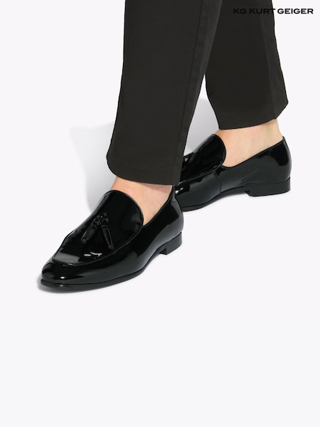 KG Kurt Geiger Curtis Patent Black Shoes (W67908) | €113