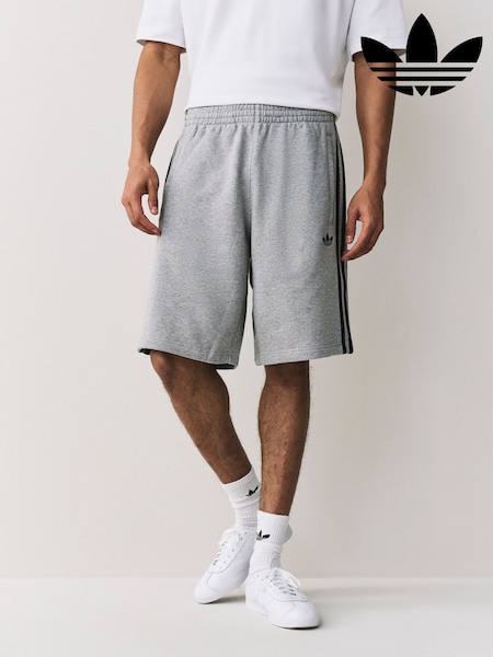 adidas Originals Grey 3 Stripes Shorts (W67932) | AED204