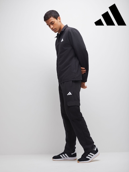 adidas Black Sportswear Woven Cargo Tracksuit (W67958) | AED437