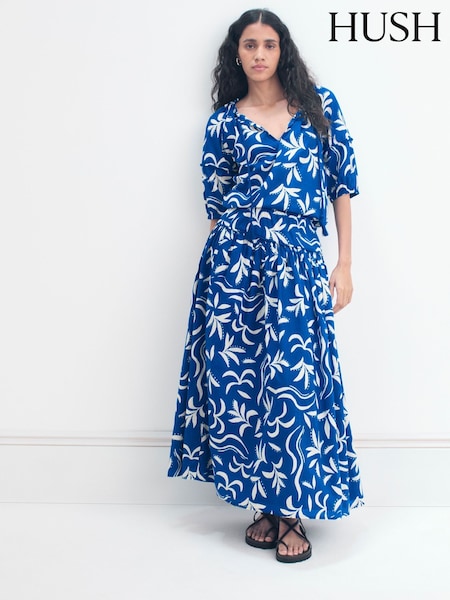 Hush Printed Balloon Sleeve Blouse (W68071) | R$ 690
