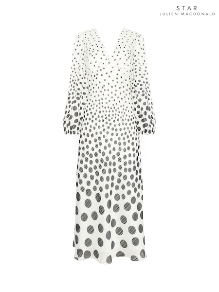 Star by Julien MacDonald White Spot Dress (W68090) | €108