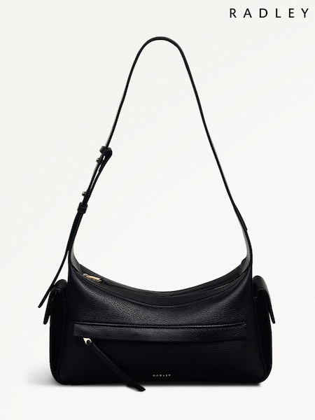 Radley Small The Fitzrovia Zip Top Shoulder Black Bag (W68095) | R$ 2.360