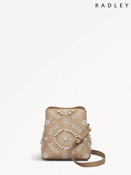 Radley Small Cream Dukes Place Broder Compartment Cross-Body Bag (W68097) | €253