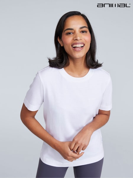 Animal White Womens Everyday Fit UV Max T-Shirt (W68141) | AZN 53
