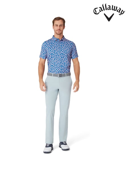 Callaway Apparel Blue Crab Novelty Polo Shirt (W68187) | AZN 125