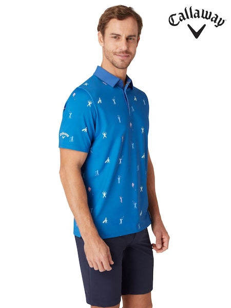 Callaway Apparel Blue Time Lapse Polo Shirt (W68189) | 85 €