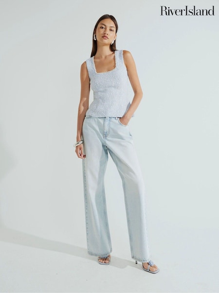 River Island Boucle Vest (W68250) | R$ 335