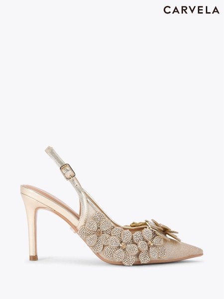 Carvela Gold Petalo Court Sandals (W68395) | R$ 1.670