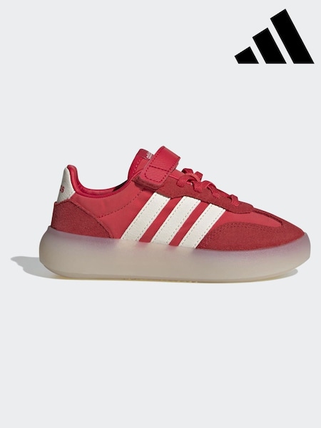 adidas Red Barreda Decode Elastic Lace Kids Trainers (W68420) | AED192