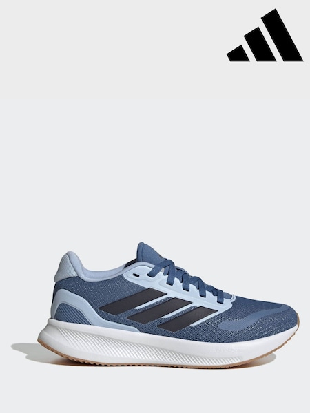 adidas Blue Runfalcon 5 Lace Running Junior Trainers (W68429) | AED192