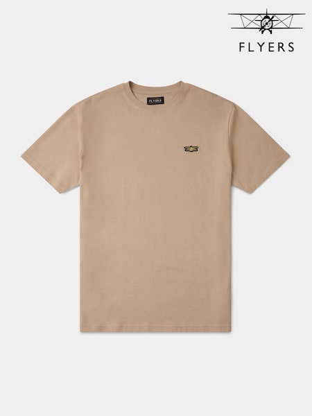 Flyers Mens Brown T-Shirt (W68617) | €25
