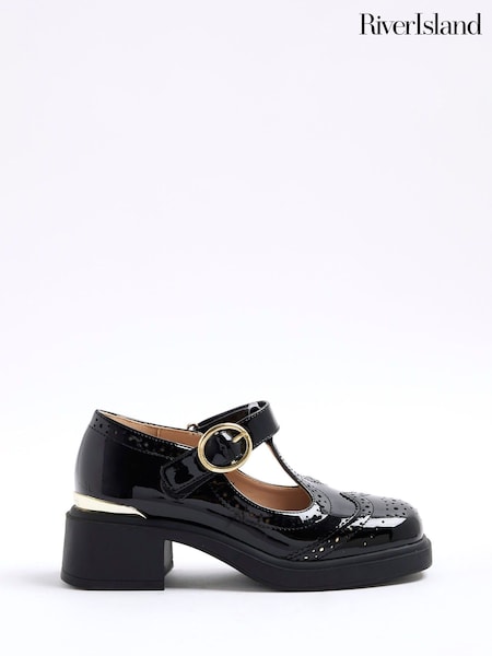 River Island Girls Heeled T Bar Brogue Shoes (W69049) | 44 €