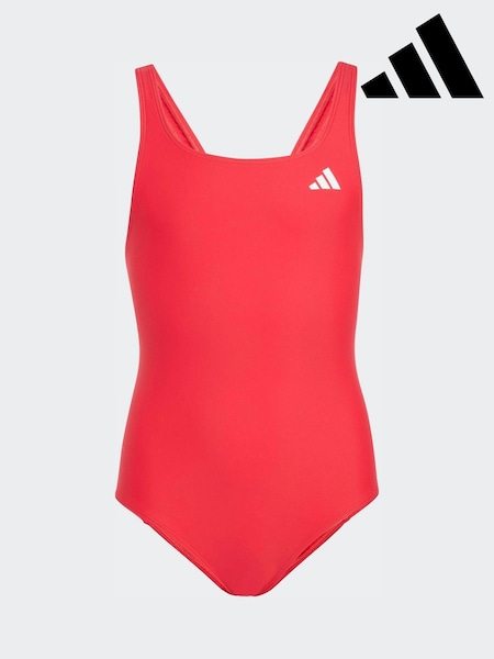 adidas Red V-back Kids Swimsuit (W69104) | kr380