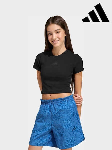 Svart - adidas Soft Touch Baby Crop T-Shirt (W69114) | kr314