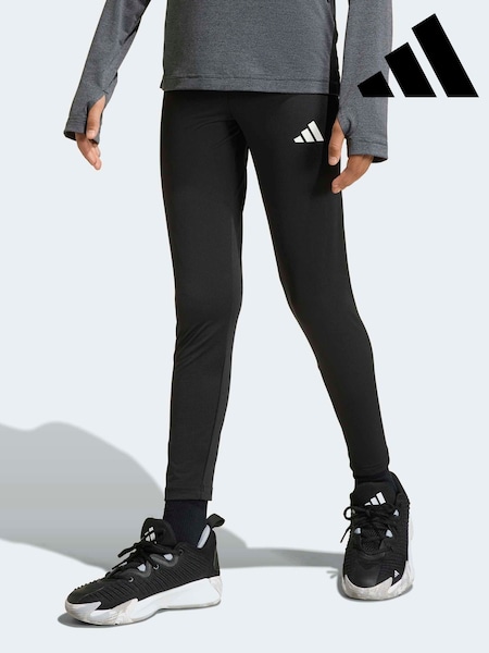 adidas Black Train Essentials 3-Stripes Leggings (W69140) | R$ 130