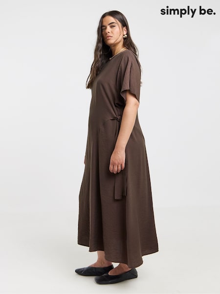 Simply Be Brown Carefree Maxi Dress (W69260) | €50