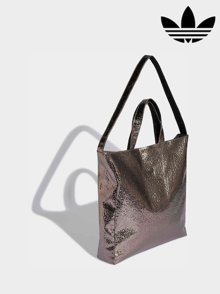 adidas Originals Grey Metallic Shopper Bag (W69308) | ₪251
