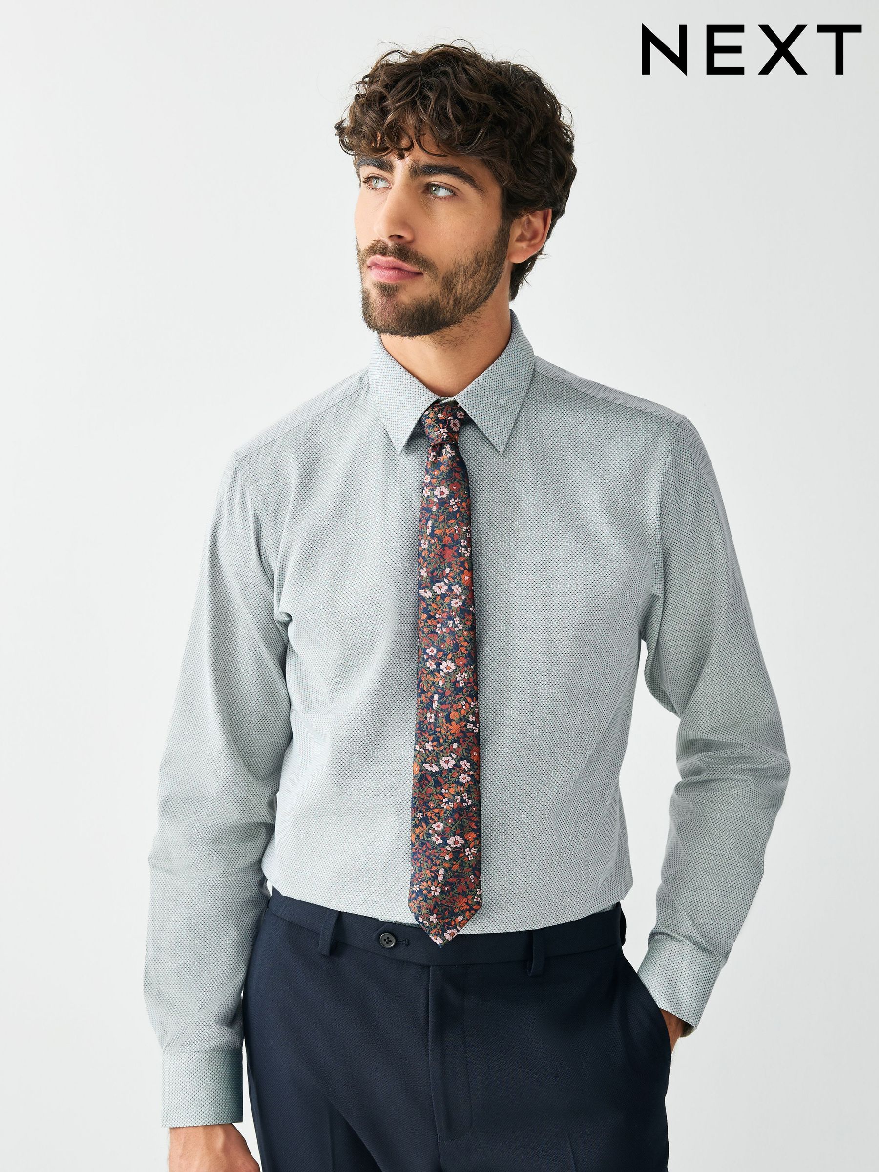 collared shirt and tie
