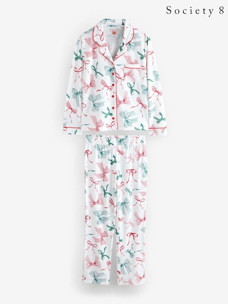 Society 8 Matching Family Festive Bow Print Pyjamas Set (W69383) | 35 €