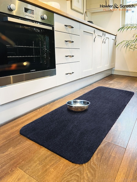 Howler & Scratch French Navy Soft Washable Pet Runner (W69448) | €44