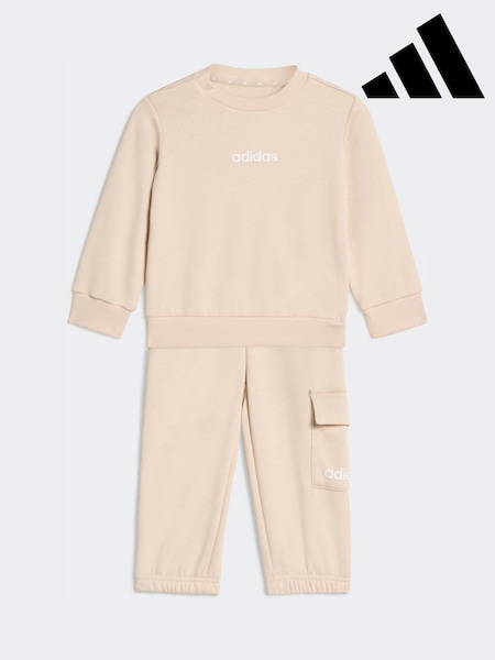 adidas Brown Essentials Infant Kids Joggers Set (W69520) | 130 QAR