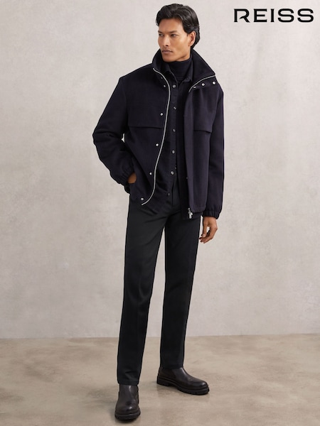 Reiss Navy Canterbury Slim-Fit Five-Pocket Trousers (W69564) | €210