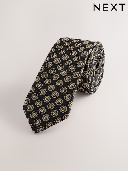 Negru/alb cu model vârtej - Lightweight Scarf (W69732) | 51 LEI