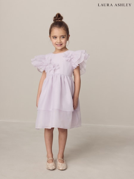 Laura Ashley Lilac Purple Petal Flower Dress (W69797) | AED221 - AED256