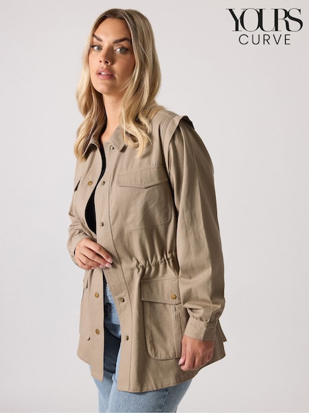 Yours Curve Natural Carpenter Jacket (W70146) | €52
