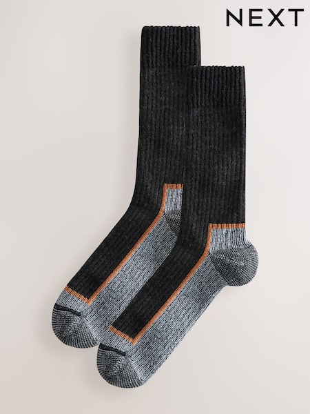 črna/siva - Thermal Workwear Socks 2 Pack (W70156) | € 17
