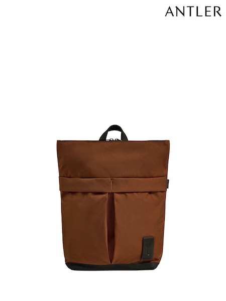 Antler Brown Urban Core Zip Top Backpack in Clay Brown (W70169) | € 211