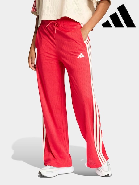 adidas Red Stadium Wide Leg Seasonal Trousers (W70486) | R$ 590
