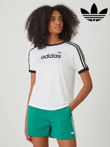adidas Originals White Linear T-Shirt (W70561) | AED204