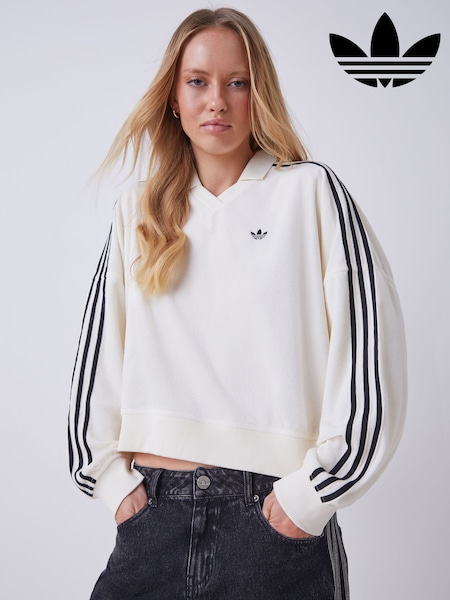 Wit - adidas originals Towel V-Neck Top (W70596) | € 77
