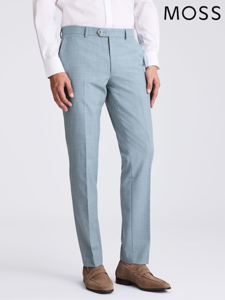 MOSS Slim Fit Marl Trousers (W70657) | ‏503‏₪