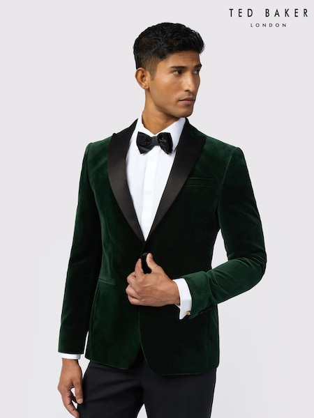 Ted Baker Tailoring Green Velvet Jacket (W70788) | €343