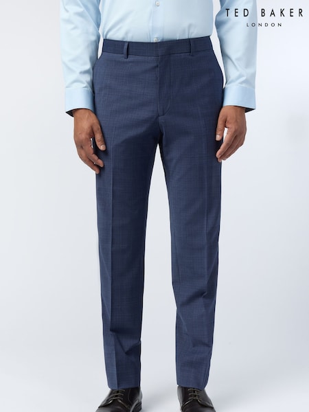 Ted Baker Tailoring Slim Blue Foyle Scratch Trousers (W70796) | ‏815 د.إ.‏