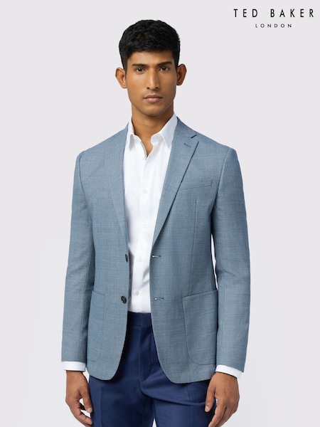 Ted Baker Tailoring Blue Structure Jacket (W70805) | AED1,508