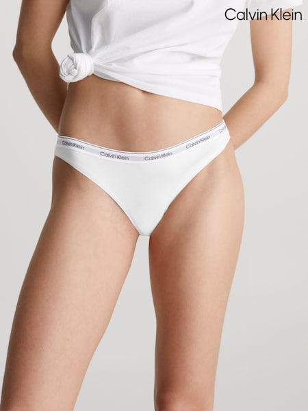 Calvin Klein White Icon Logo Thongs (W70814) | €20