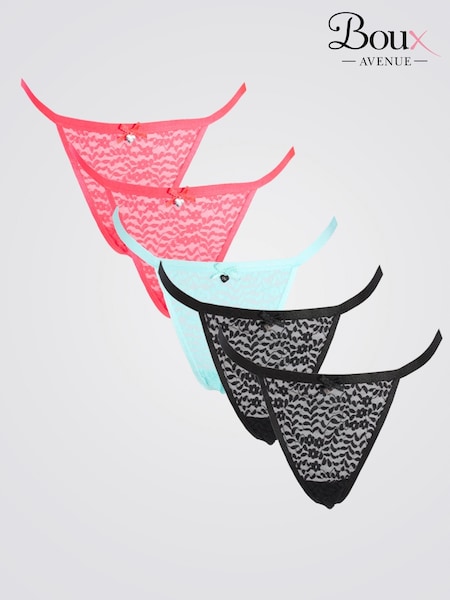 Boux Avenue Gina G String  Knickers Multicoloured 5 Pack (W70871) | €51