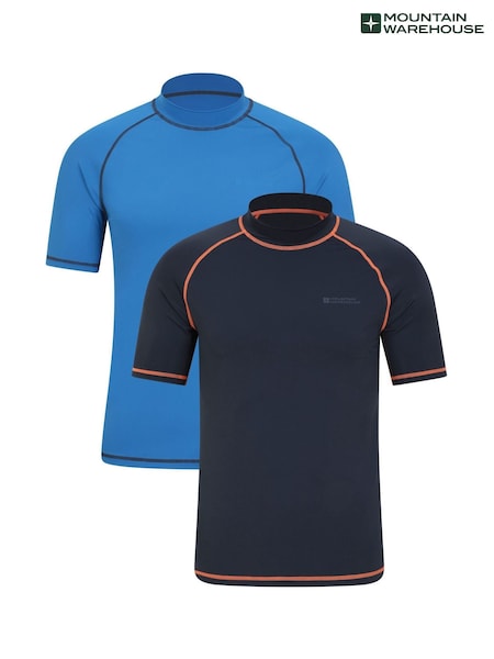 Mountain Warehouse Blue Mens Rash Vests 2 Pack (W71000) | € 55