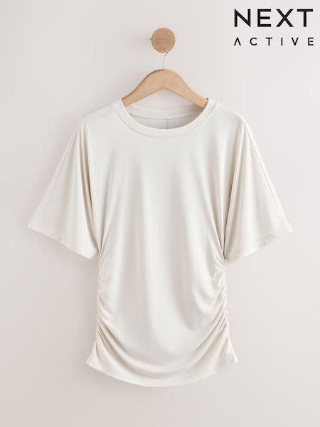 អយស្ទ័រ - Active Lightweight Modal Ruched Side Short Sleeve T-Shirt (W71264) | 110,400 KHR