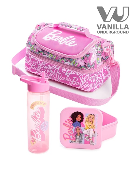 Vanilla Underground Pink Girls Barbie Bottle and Snack Pot Lunch Bag (W71273) | €32