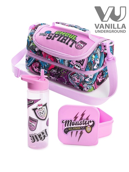 Vanilla Underground Purple Girls Monster High Bottle and Snack Pot  Lunch Bag (W71275) | €32