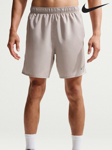 Nike Moon Grey 7 Inch Challenger Dri-FIT Brief Lined Running Shorts (W71496) | €61