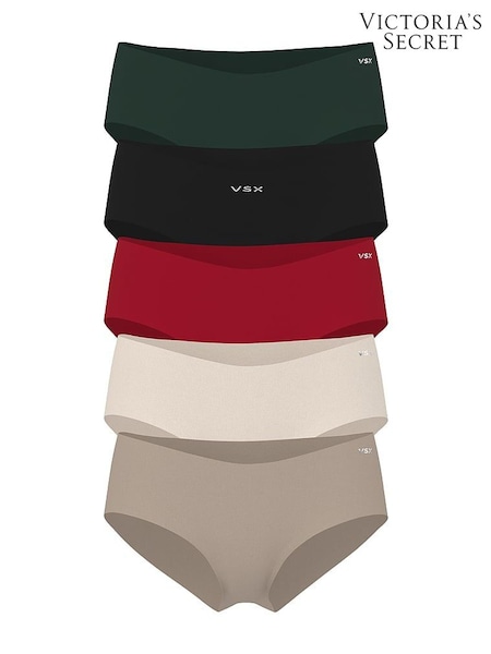 Victoria's Secret Green/Black/Red/Nude Cheeky Knickers 5 Pack (W71787) | €30