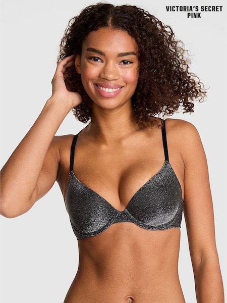 Victoria's Secret PINK Black Shine Push Up Bra (W71811) | €41.50