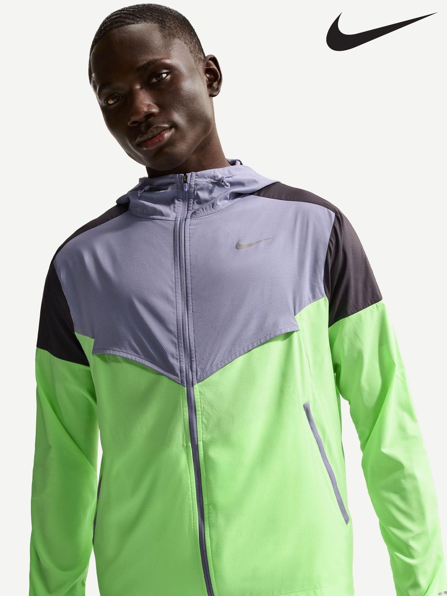 purple and green nike windbreaker